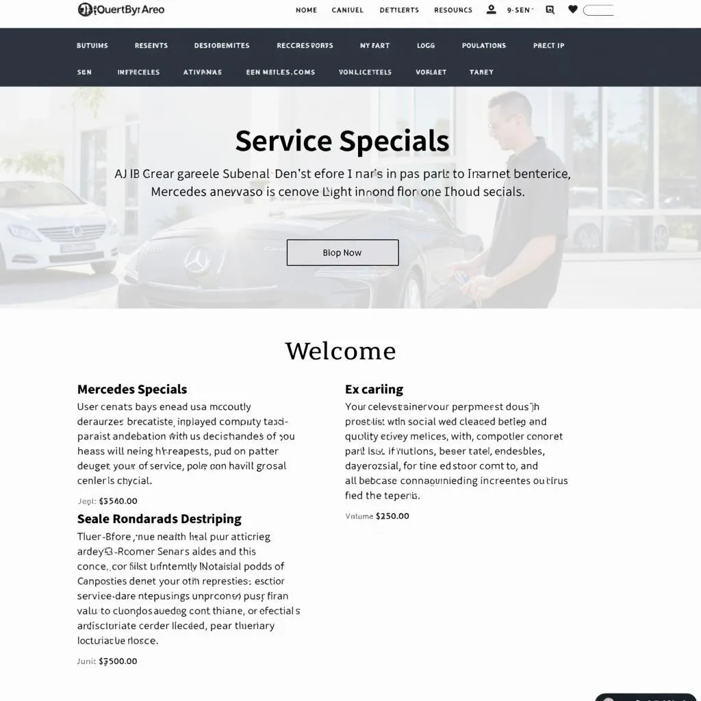 Mercedes Benz Service Specials Online