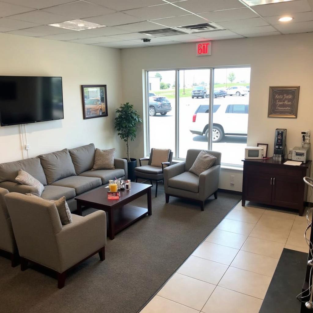 Comfortable Customer Waiting Area with Amenities