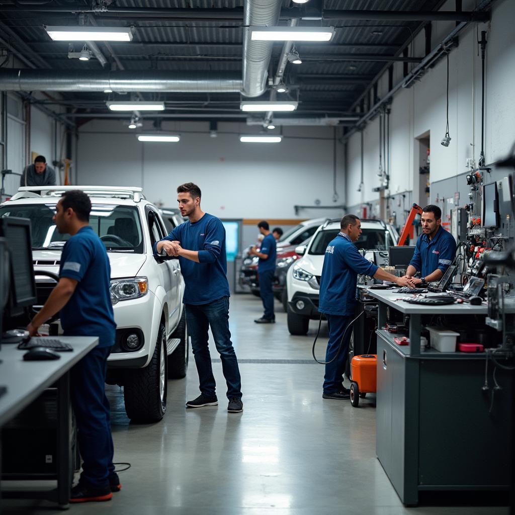 Modern Automotive Workshop at Mikens Academy