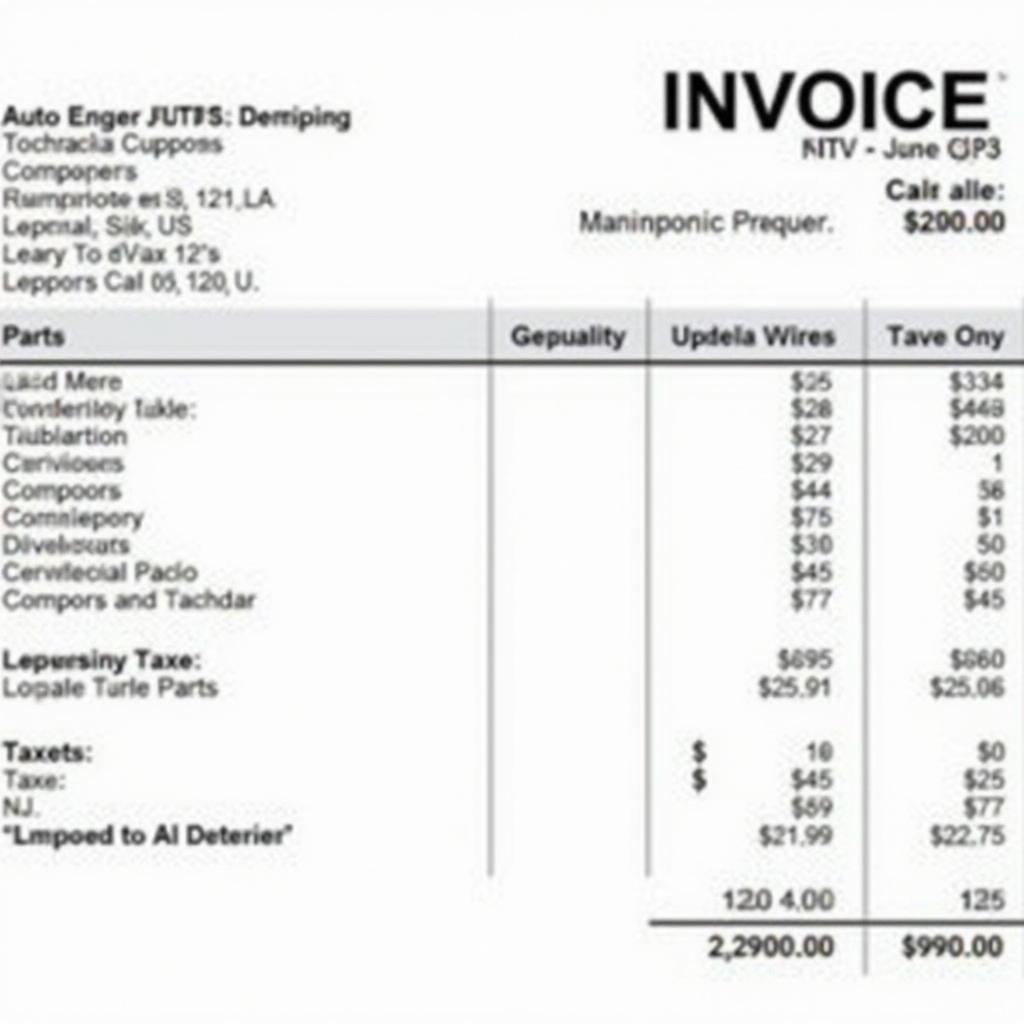 Understanding Your Minneapolis Auto Service Invoice