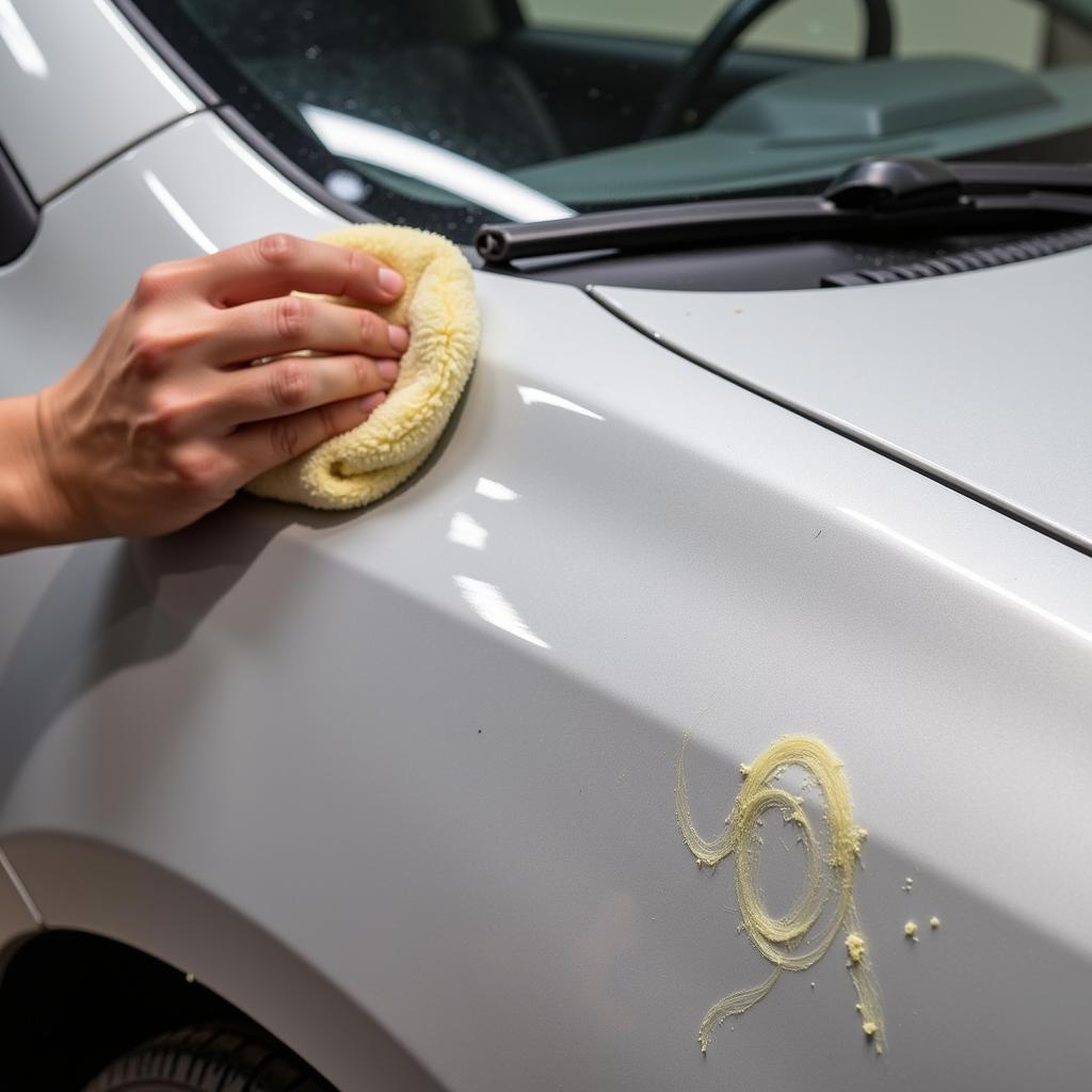 Repairing a Minor Clear Coat Scratch on Car