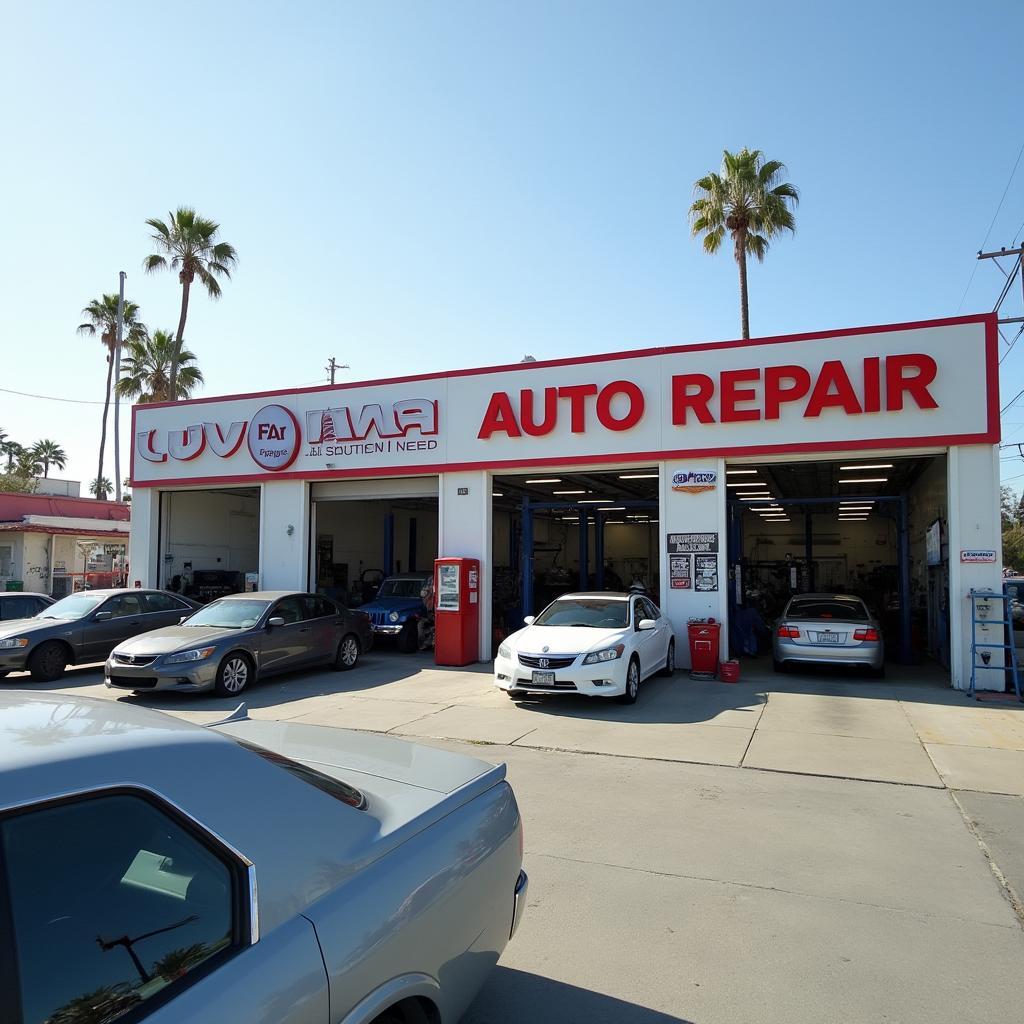 Miramar auto repair shop exterior