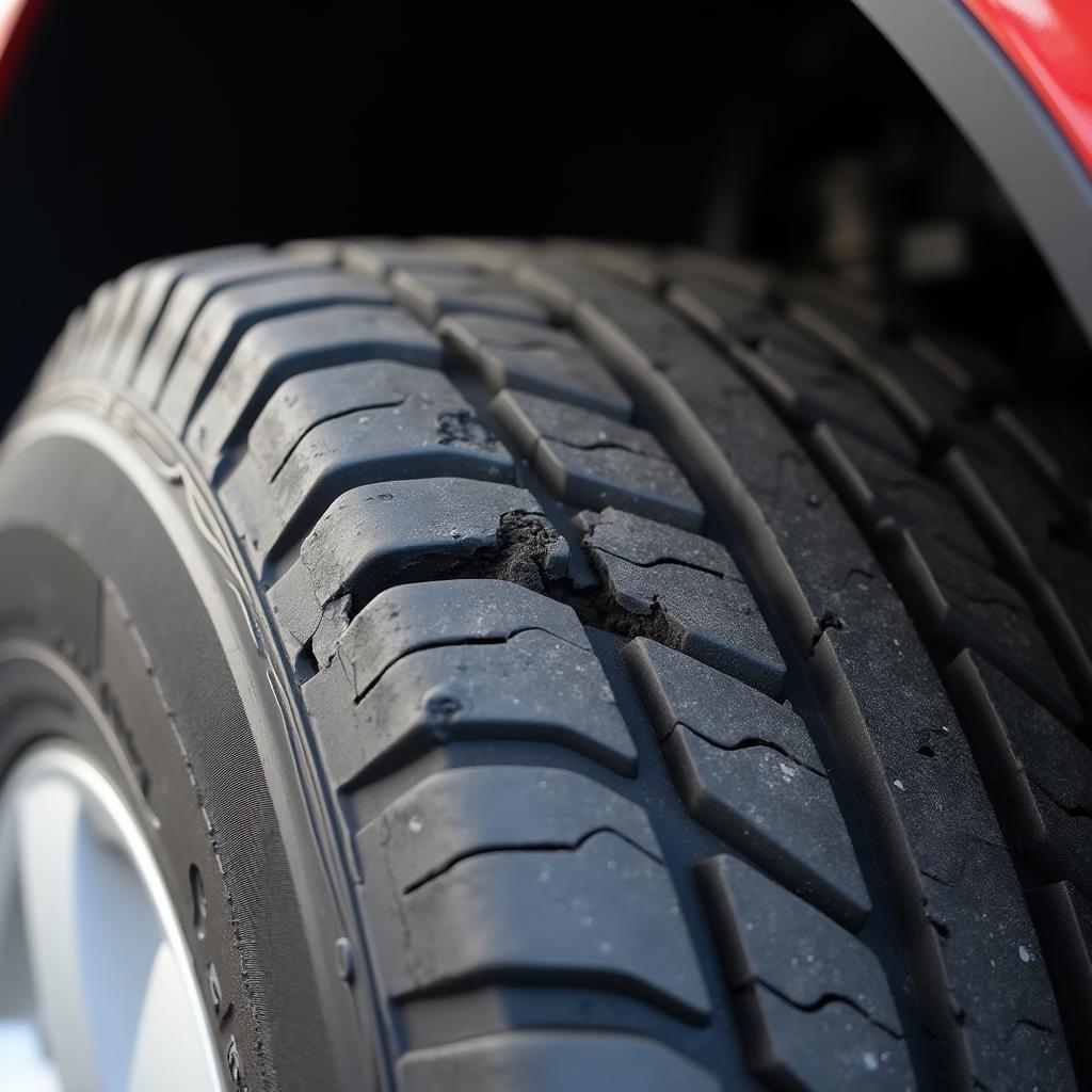 Uneven Tire Wear Due to Misalignment