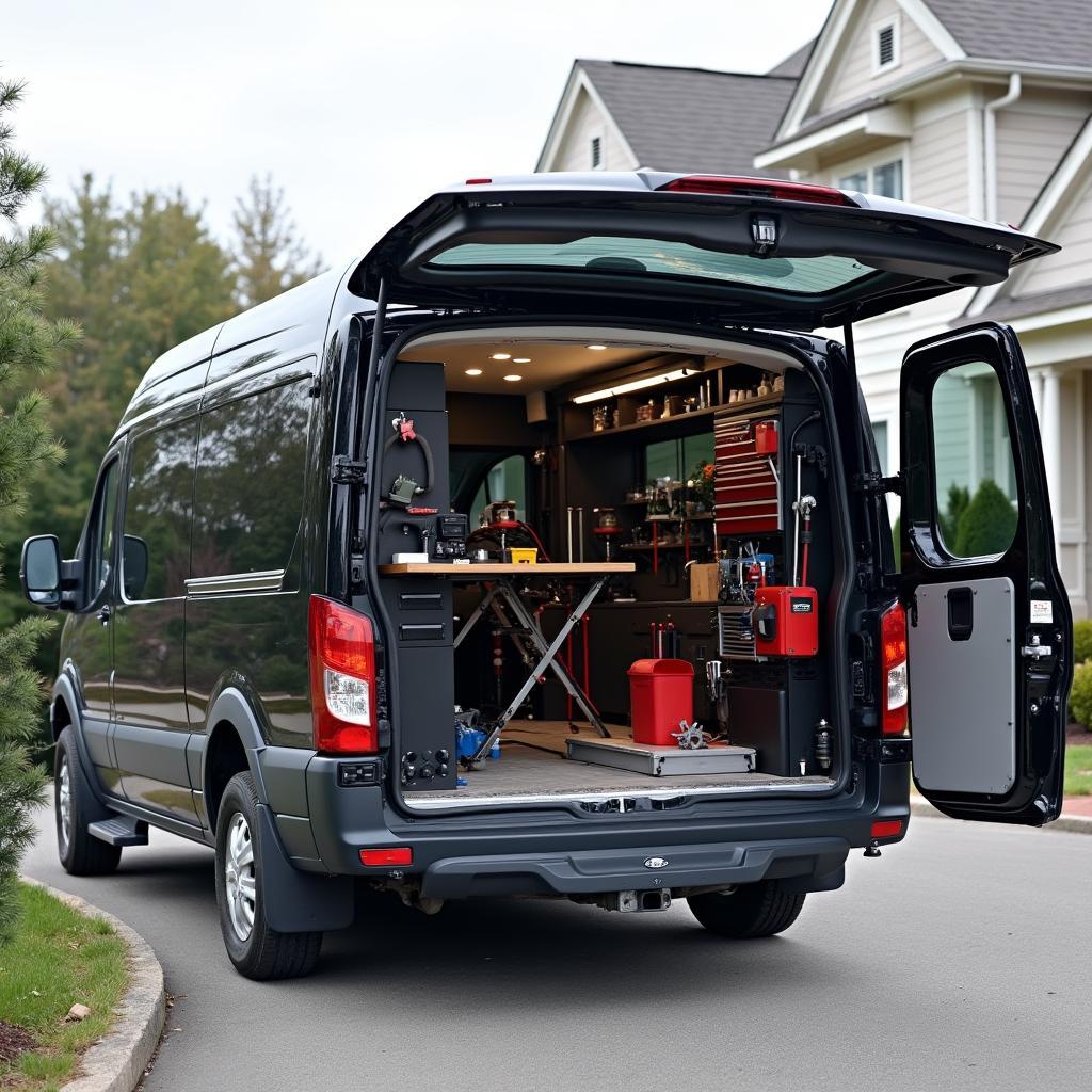 Mobile Auto Body Repair Van