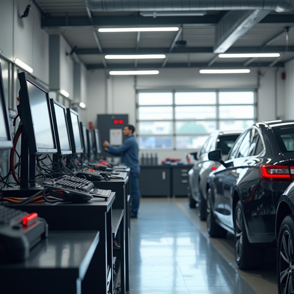 Auto Repair Shop Interior