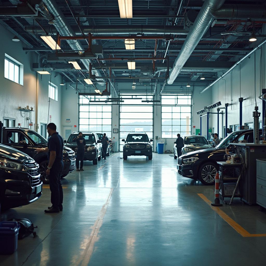 Modern Auto Service Center in Alberta