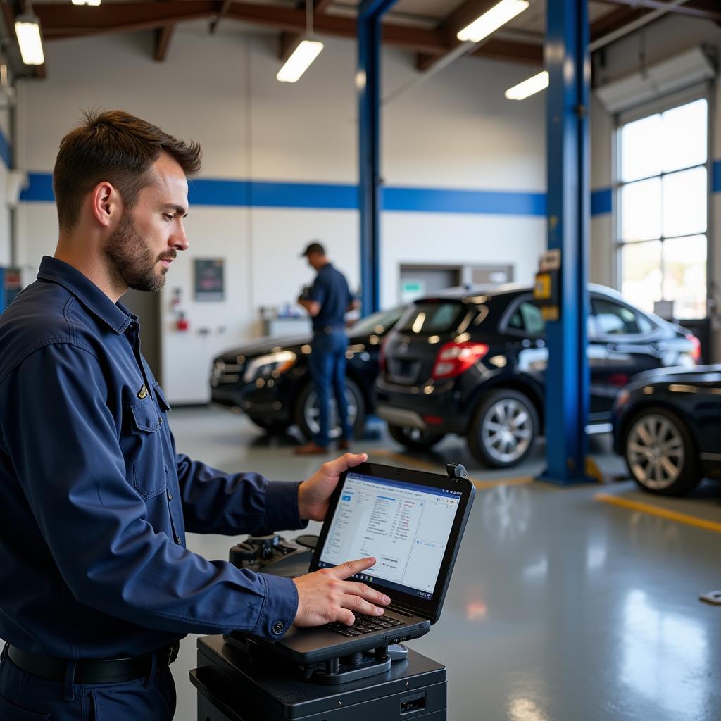 Modern Auto Service Center in Rio Rancho, New Mexico with Advanced Diagnostic Equipment