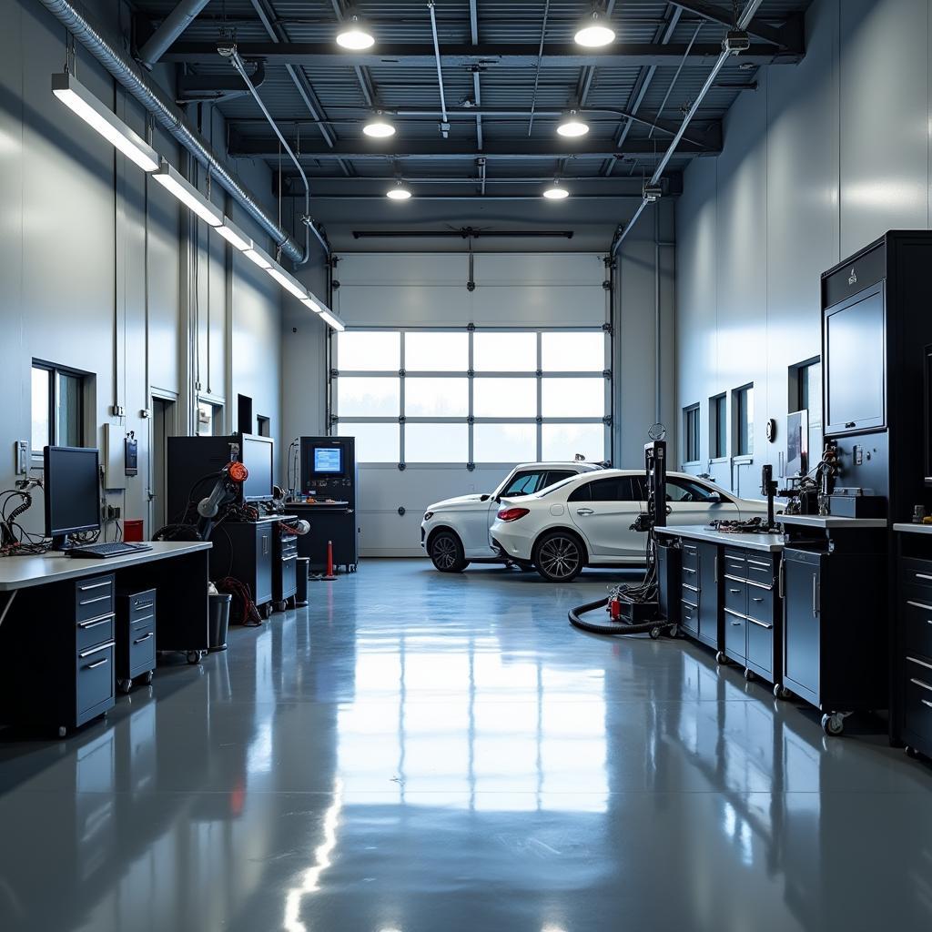 Modern Auto Service Facility