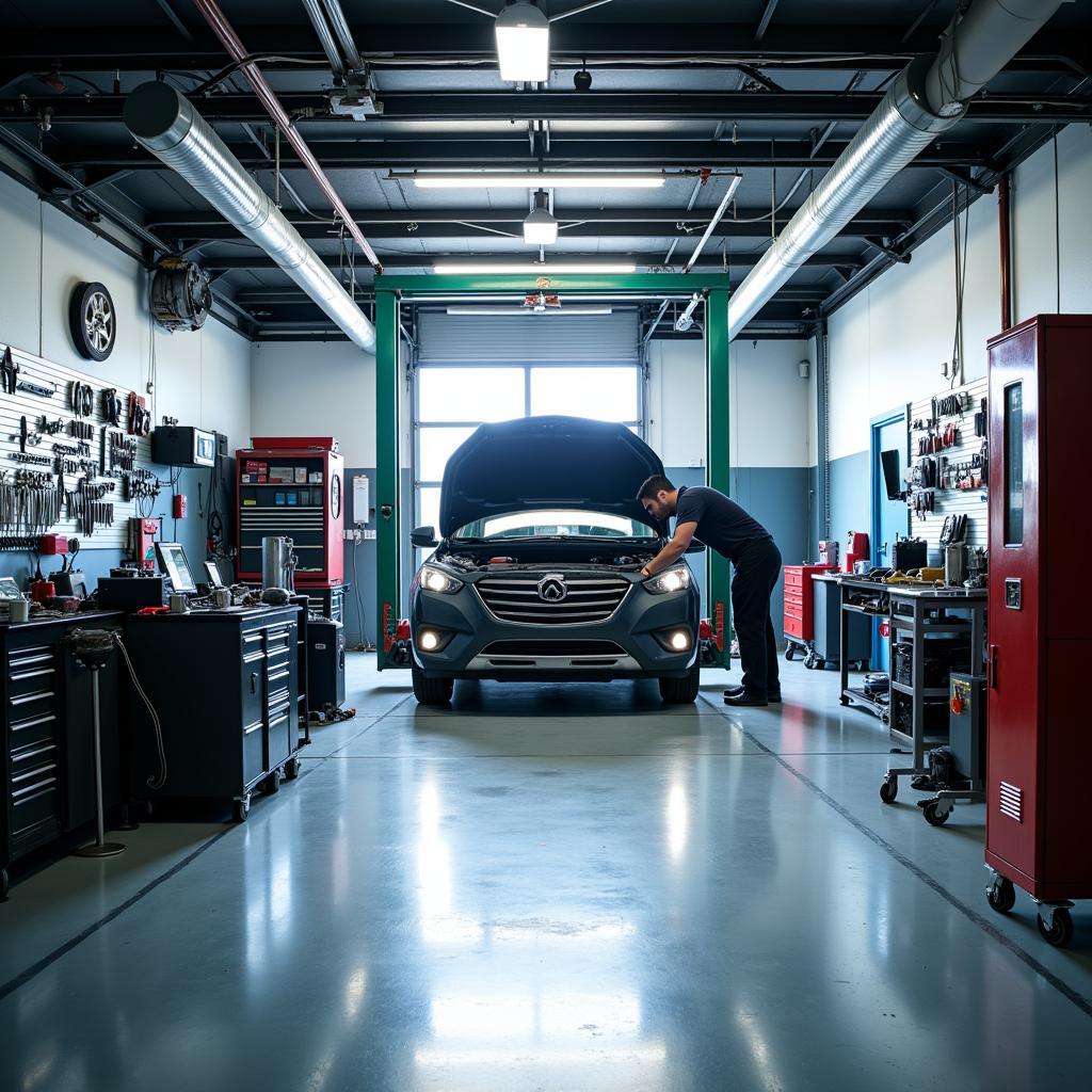 Modern Auto Service Shop in Bakersfield