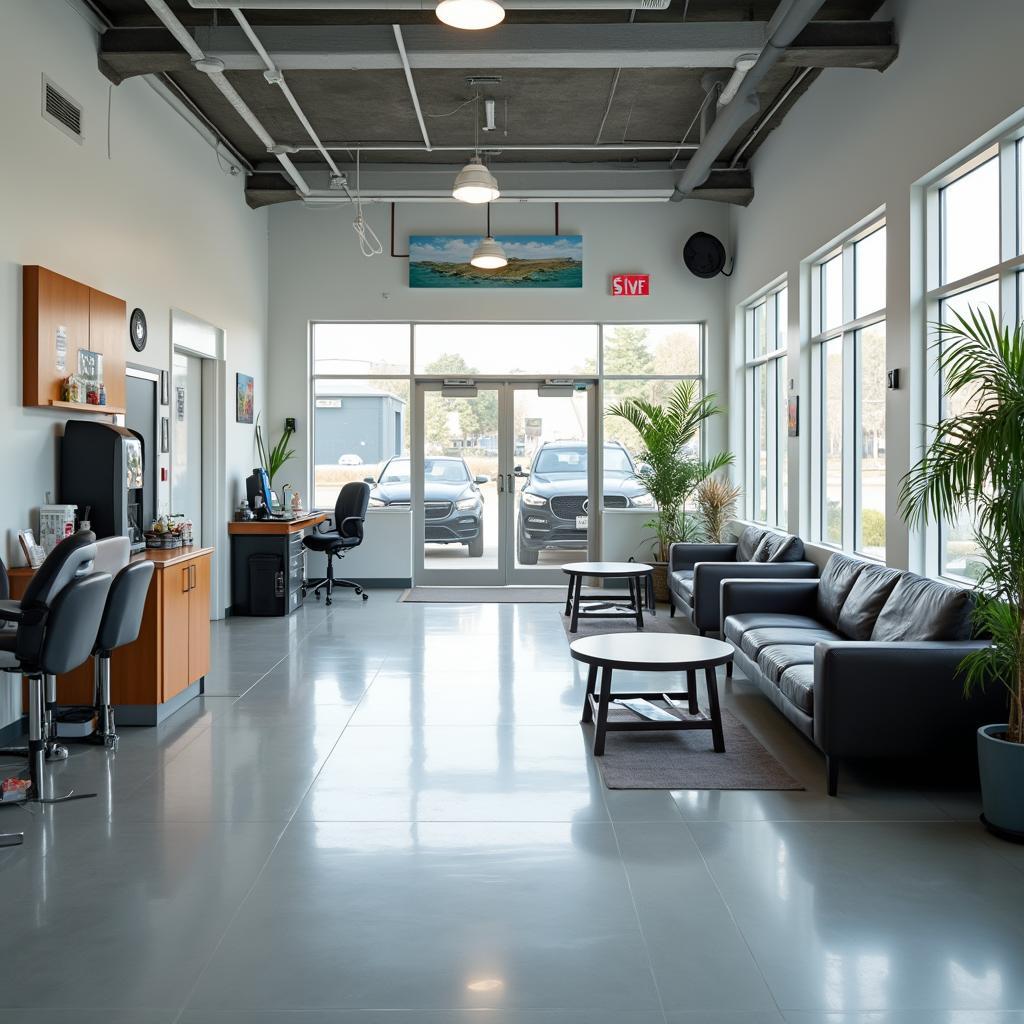 Modern Auto Service Waiting Area