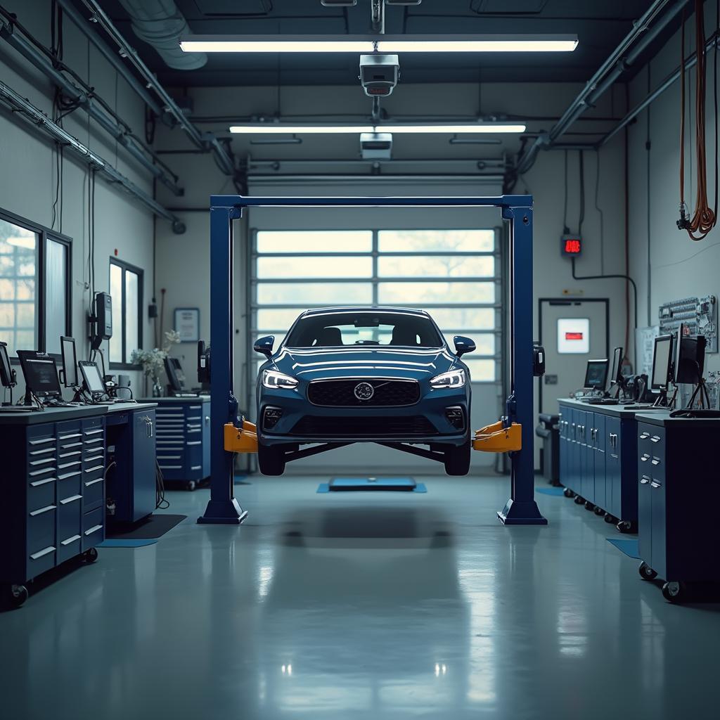 Modern Auto Shop Interior