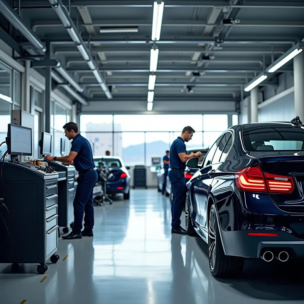 Modern BMW Service Workshop in Bavaria