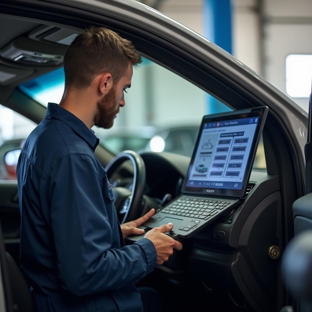 Corte Madera auto service center with diagnostic equipment