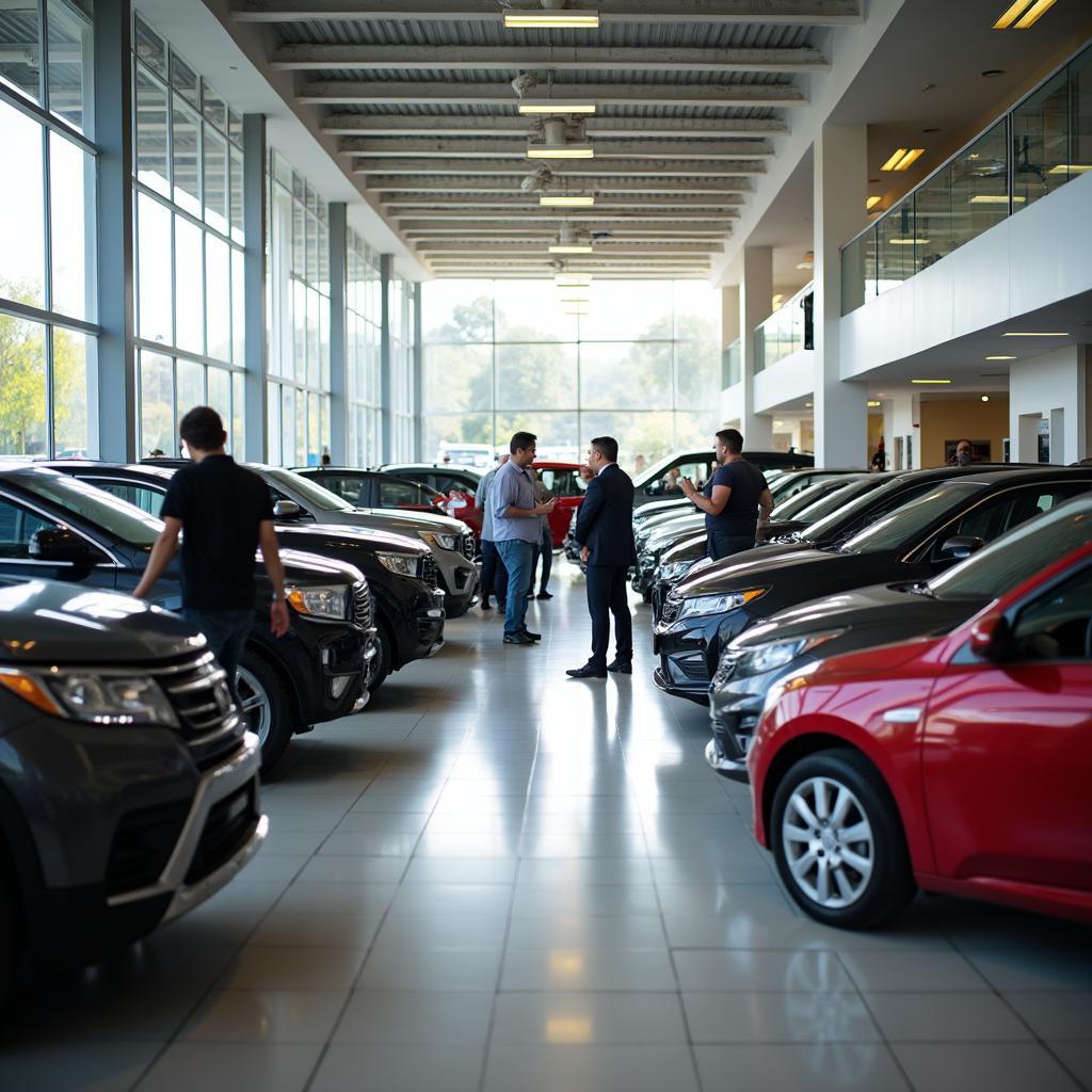 Modern car dealership in Morelia