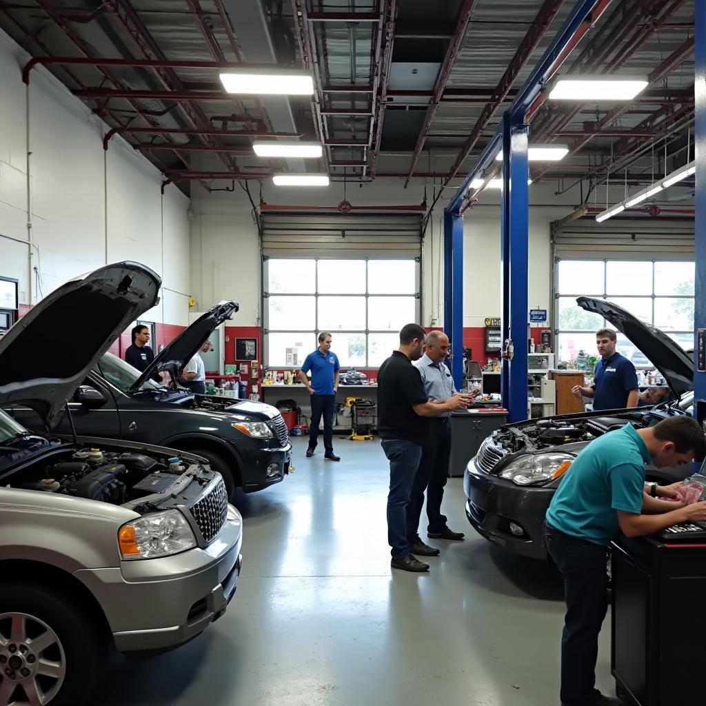 Modern auto service shop in Mount Airy