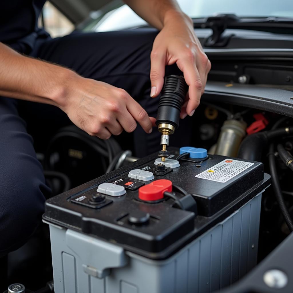 New Car Battery Installation