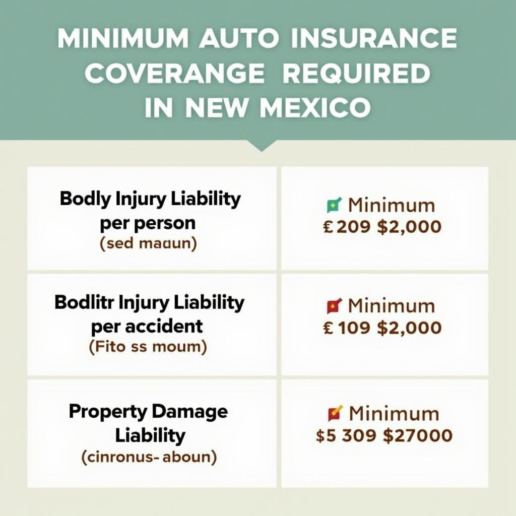 New Mexico Minimum Auto Insurance Coverage