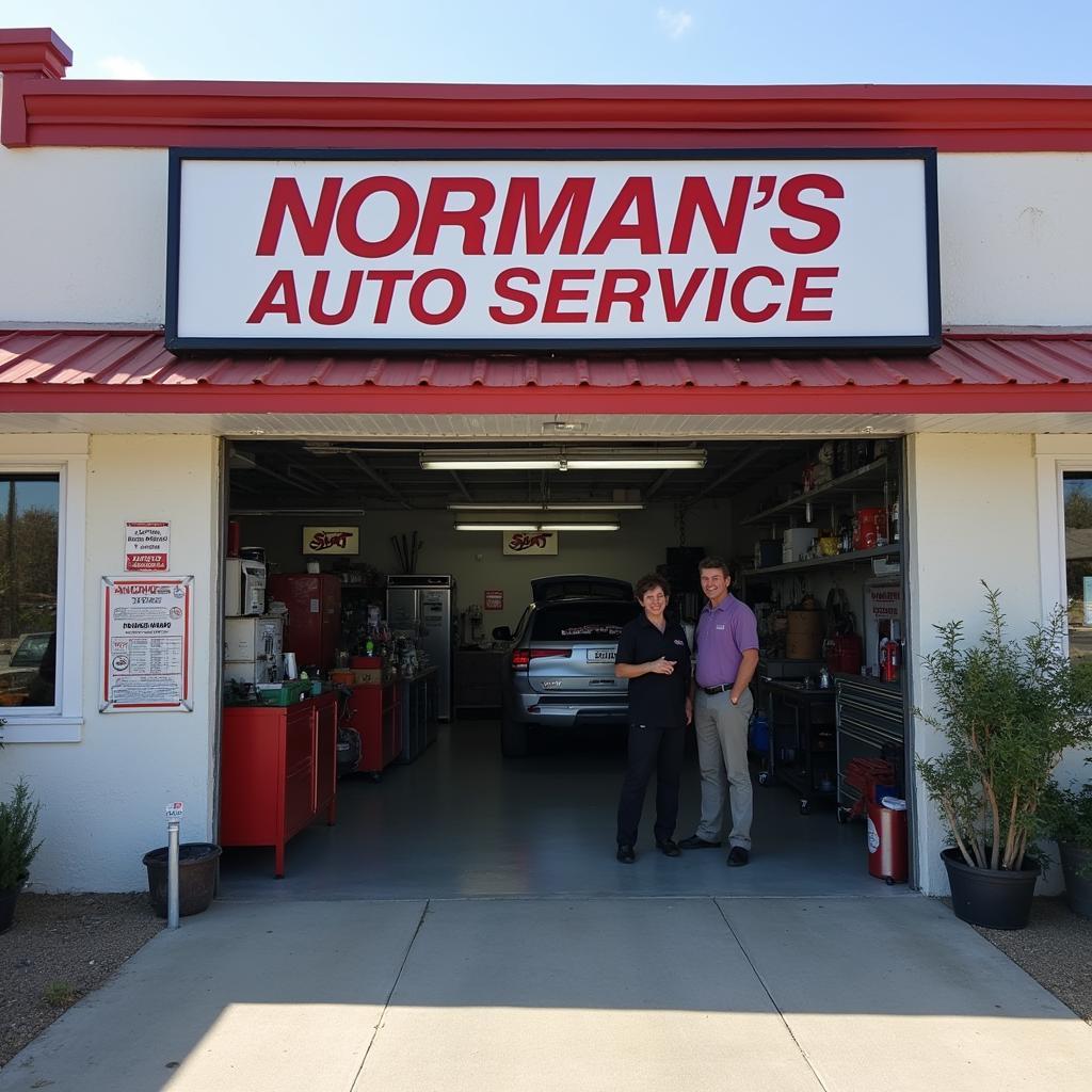 Norman's Auto Service Shop Front