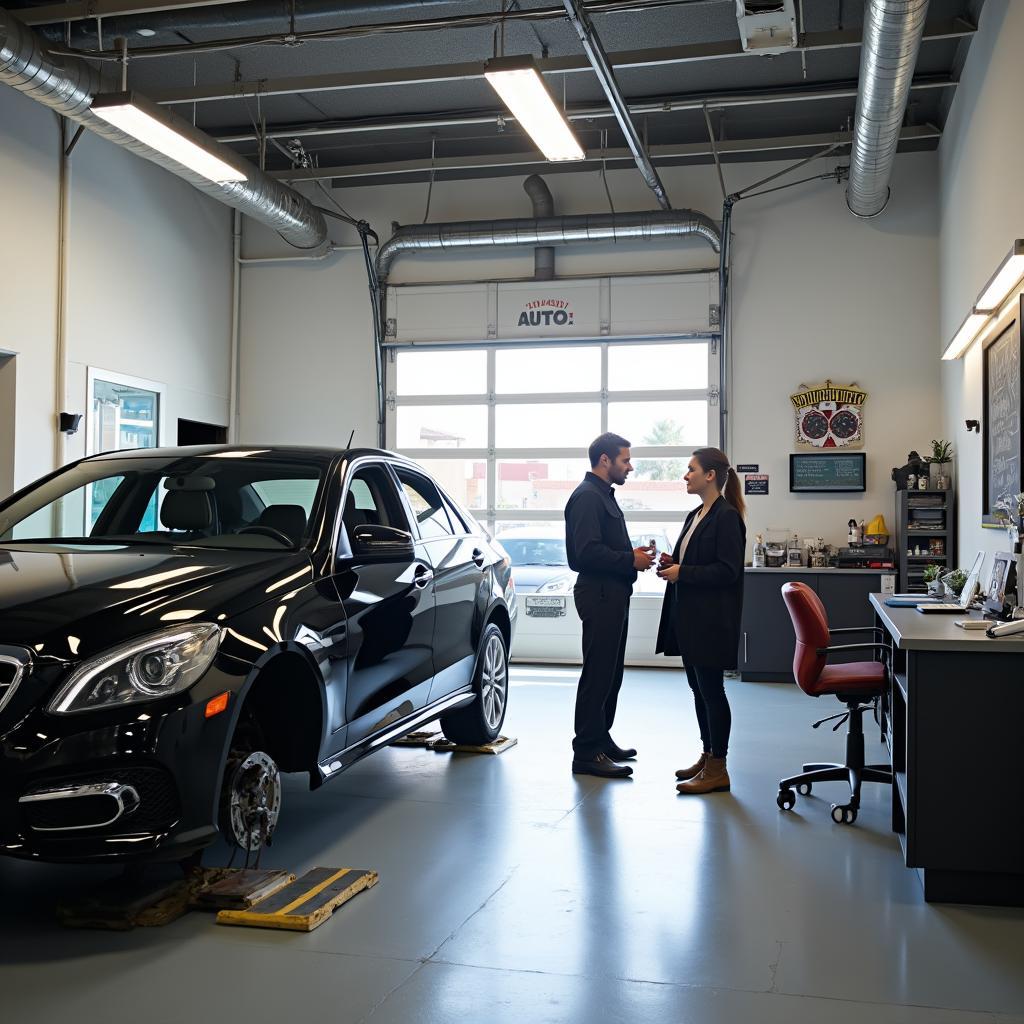 Modern auto repair shop in North Las Vegas