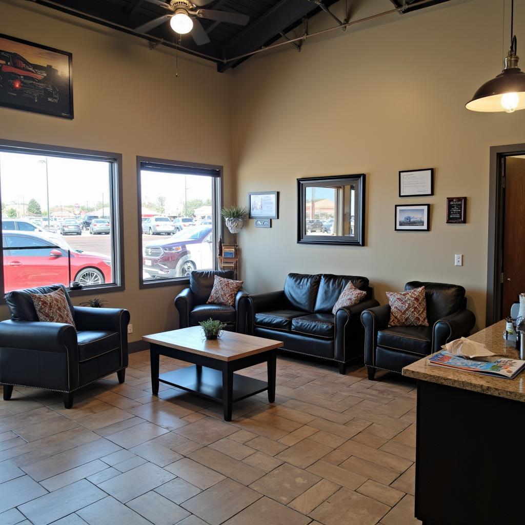 North Texas Auto Shop Waiting Area