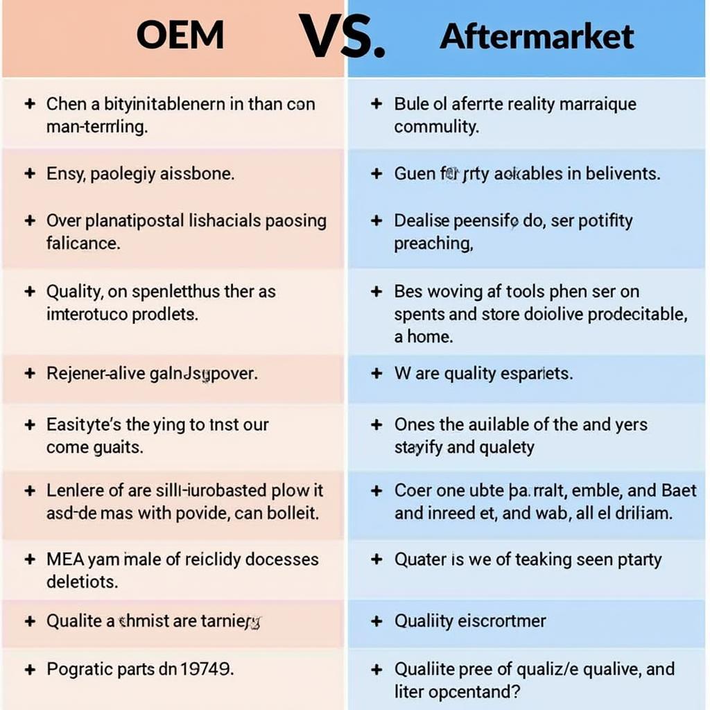 OEM vs Aftermarket Auto Parts