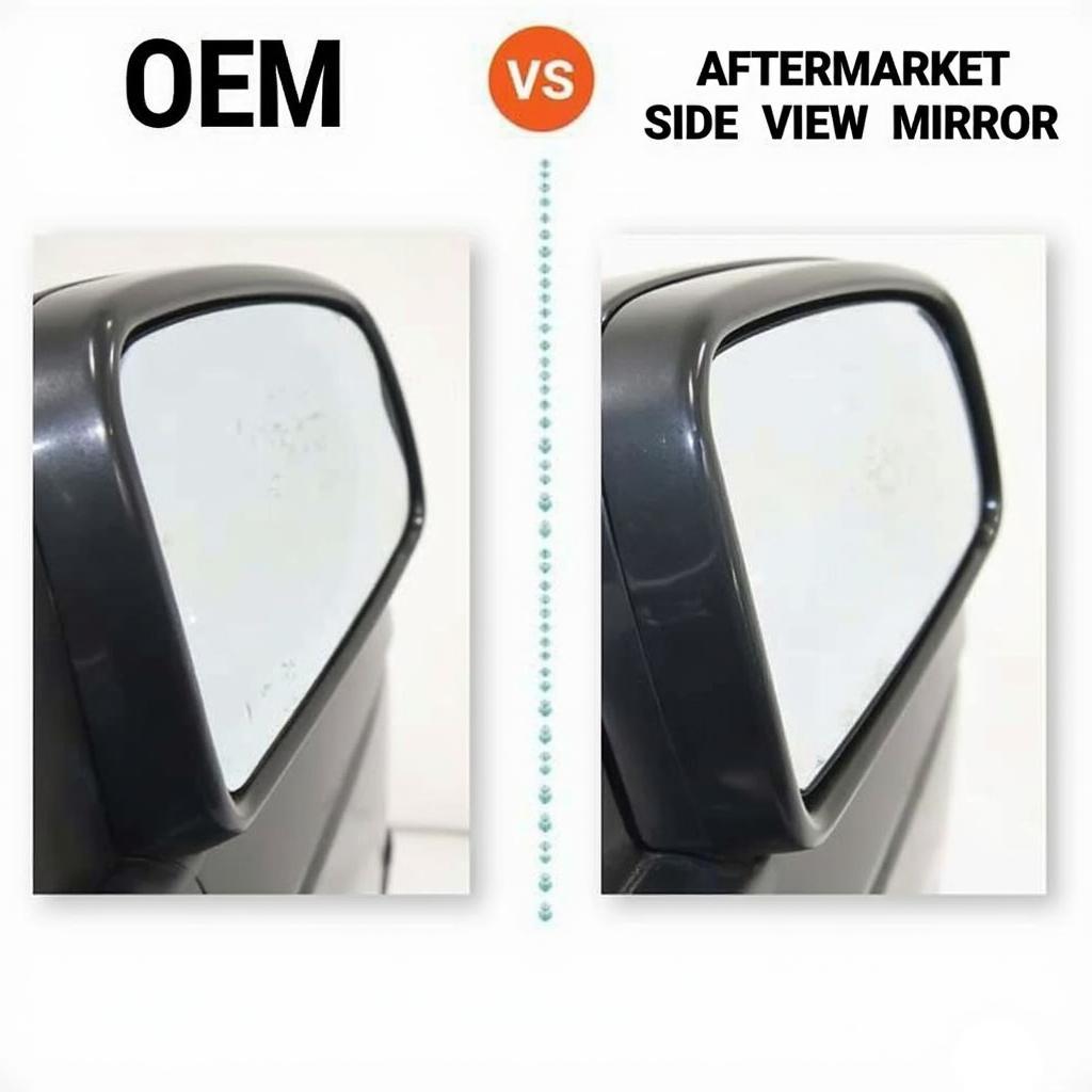 Comparison of OEM and aftermarket car mirrors