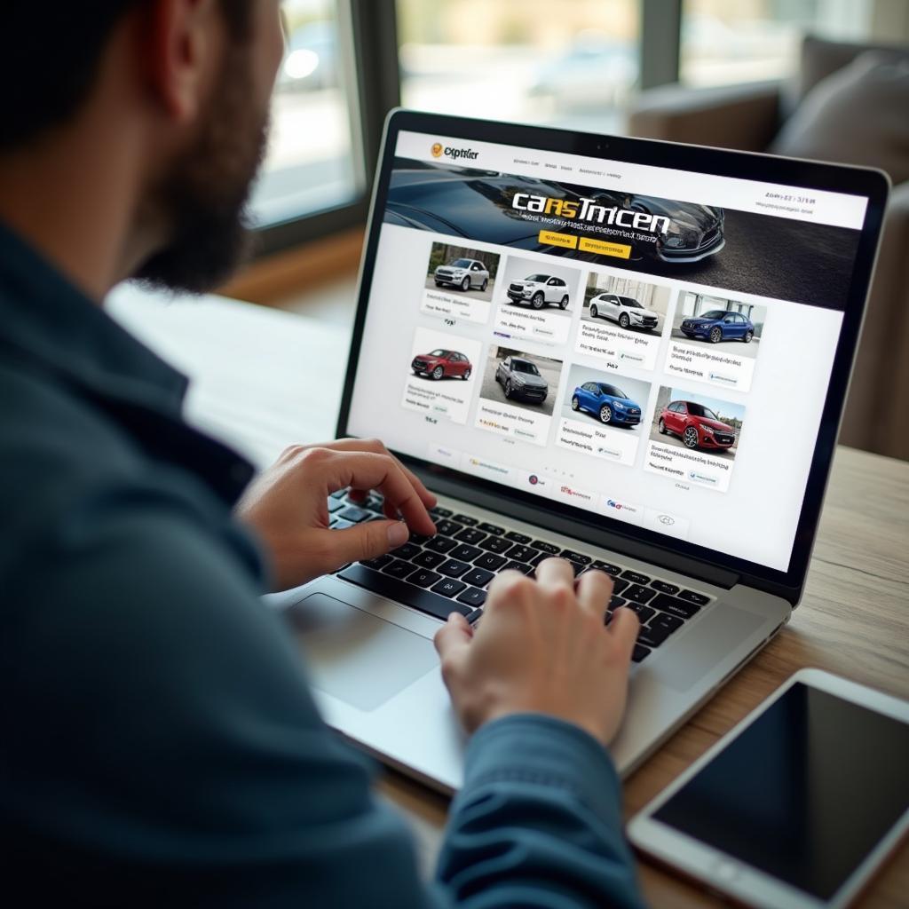 Searching for cars online