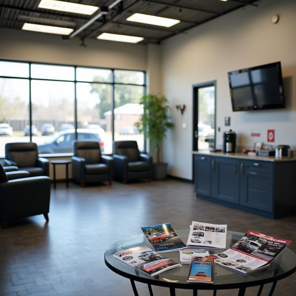 Comfortable Waiting Area in an Ottawa Auto Service Center