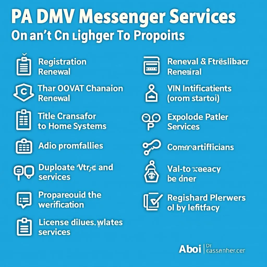 List of PA DMV Services