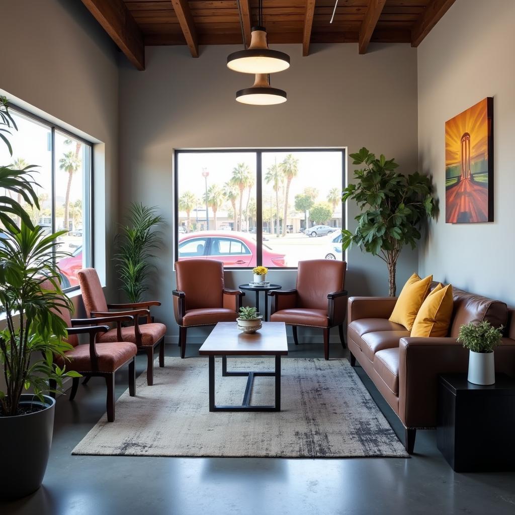 Customer waiting area in Palm Springs auto repair