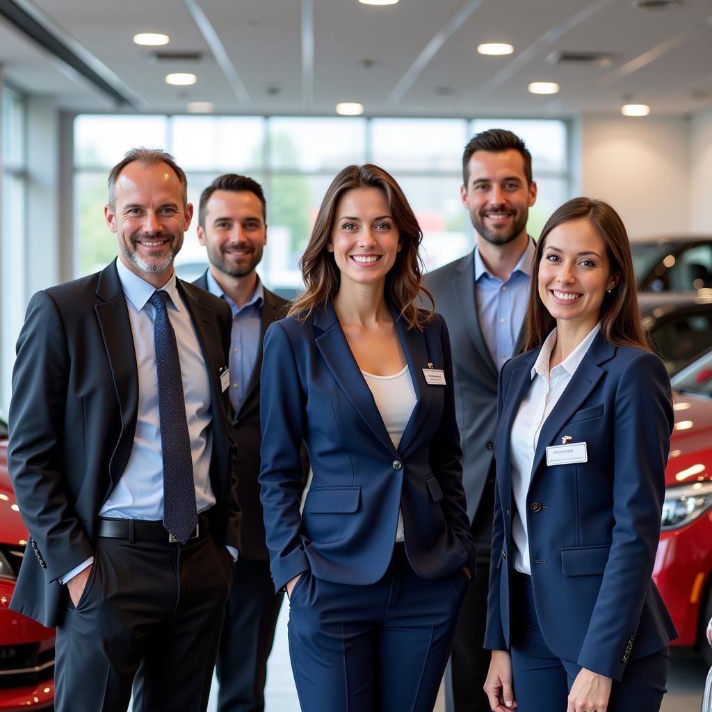 Friendly and professional car sales team