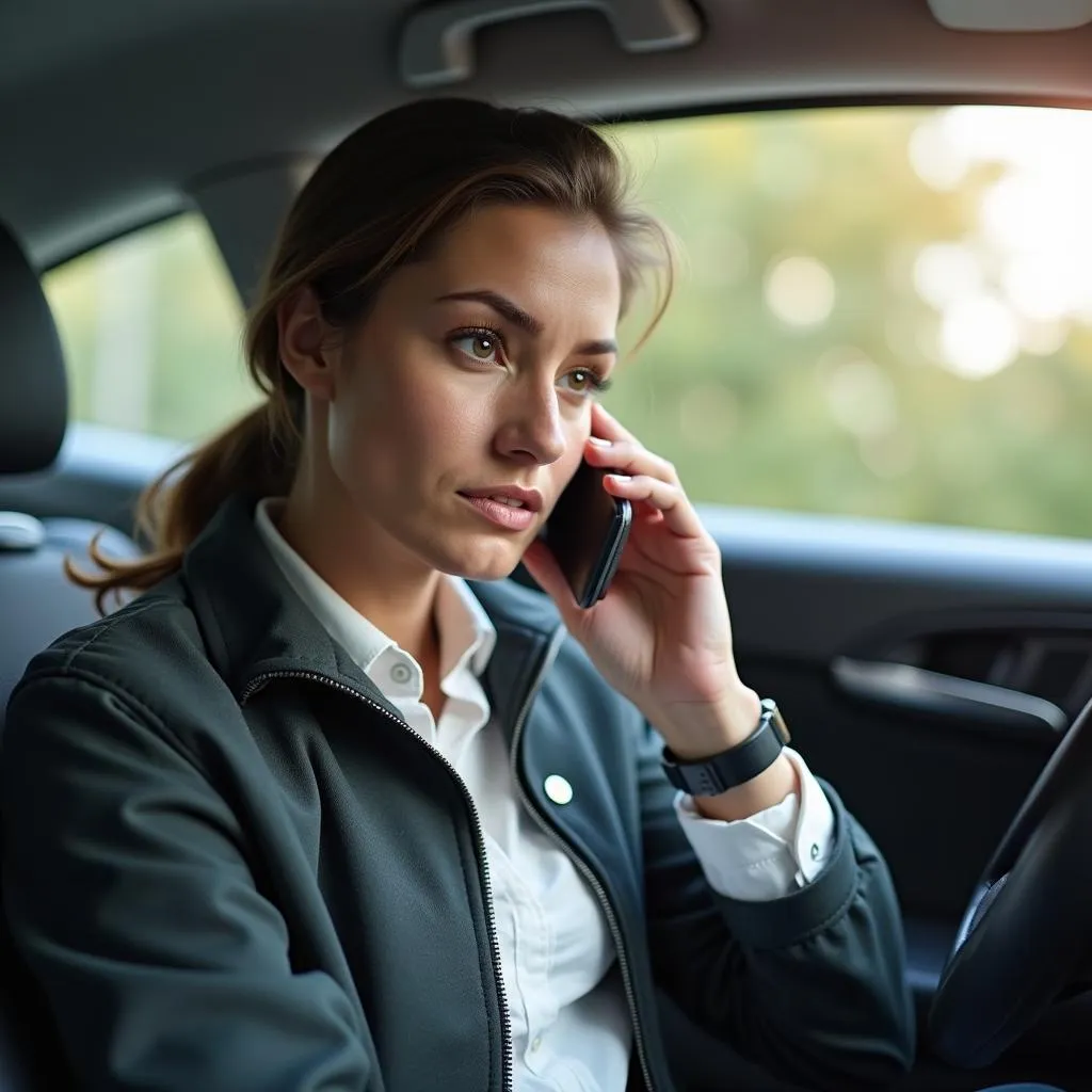 Person Talking on Phone with Lawyer