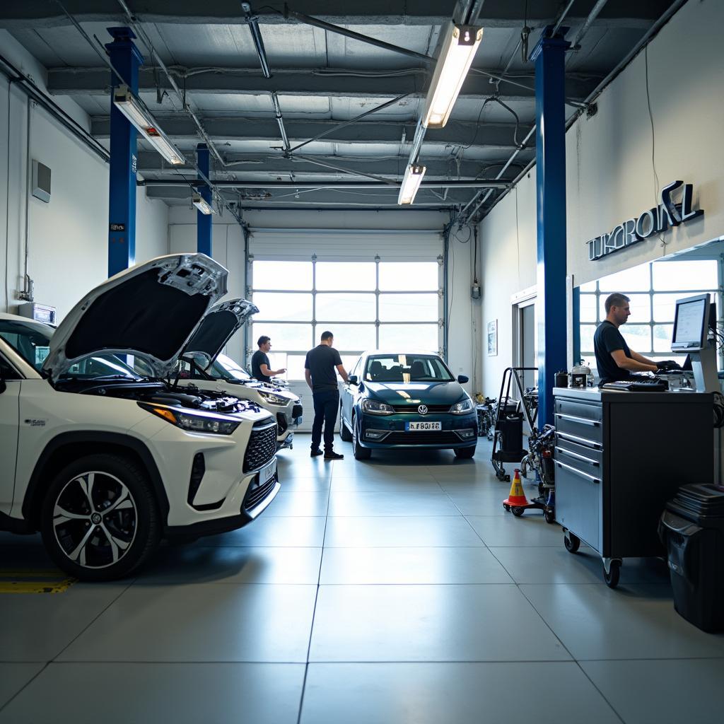 Modern auto service center in Piatra Neamt