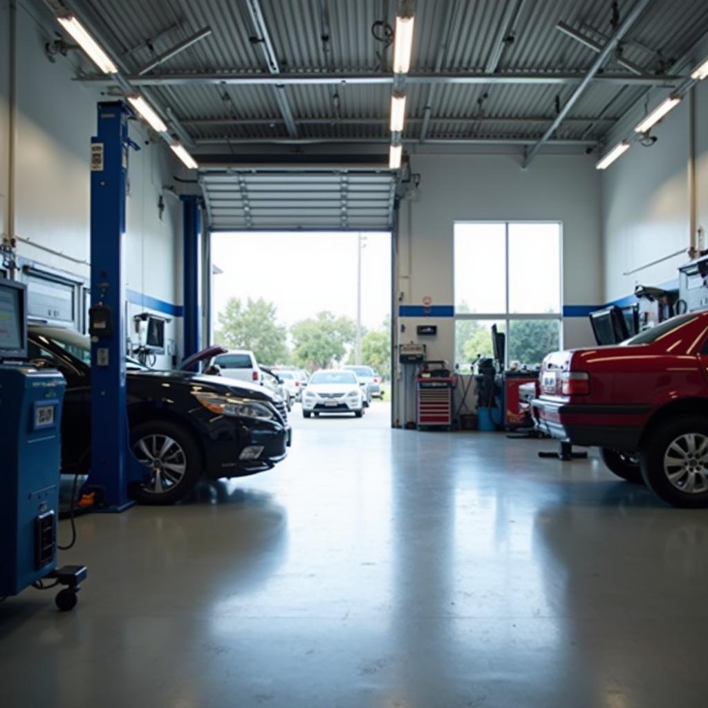 Modern auto repair shop in Pinellas County