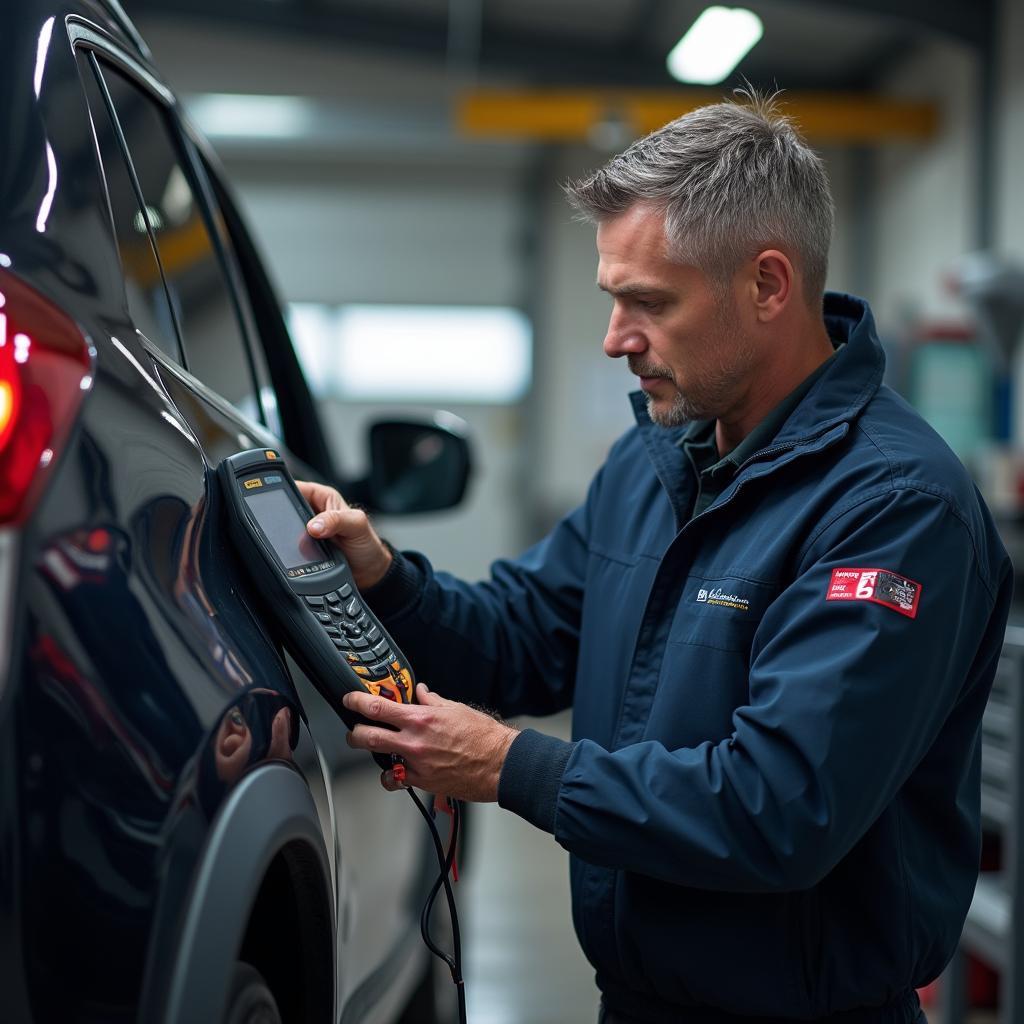 Experienced Auto Electrician at Work