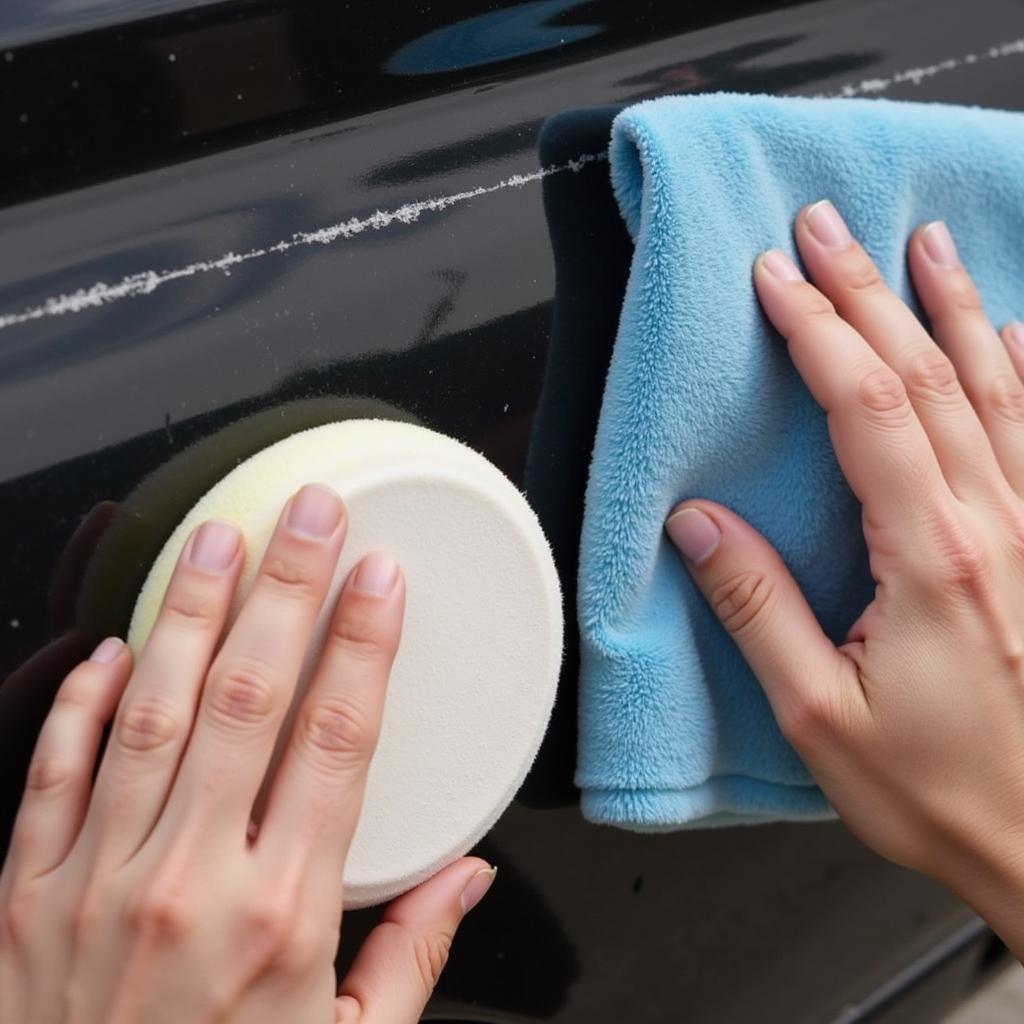 Polishing Minor Scratches on Car Paint