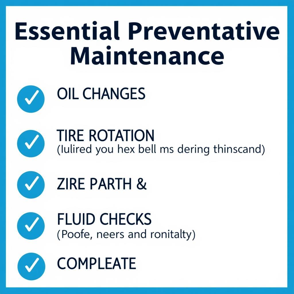 Preventative Car Maintenance Checklist at Alico Center