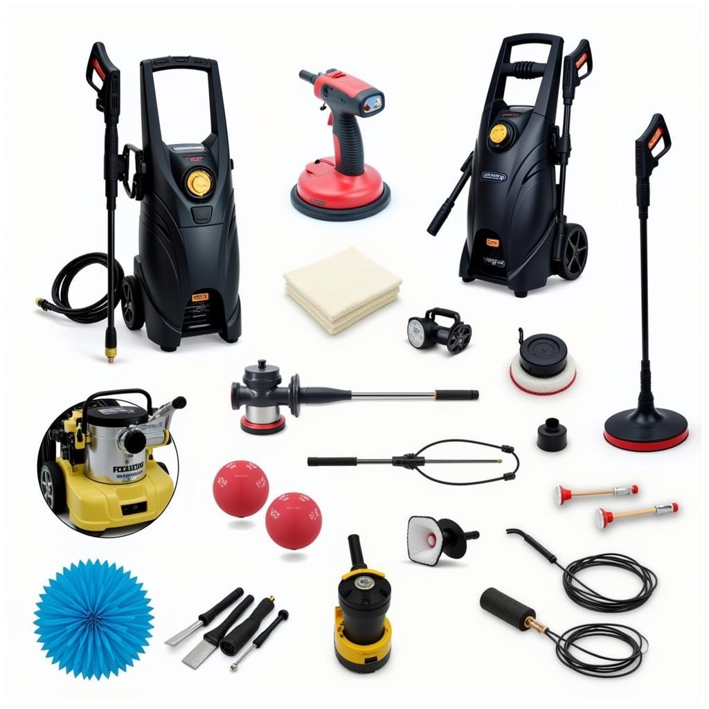 Specialized equipment used for cleaning and detailing cars