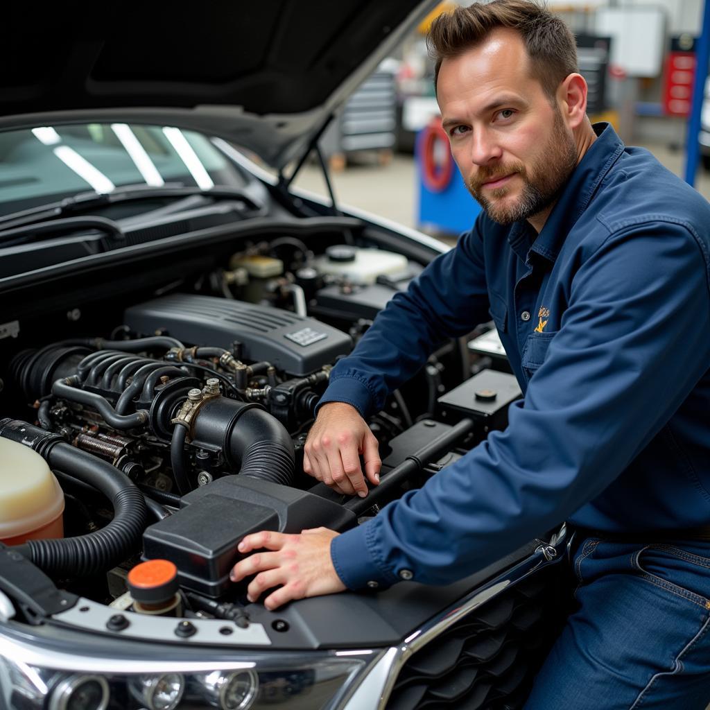 Professional Repairing Engine Locked Car