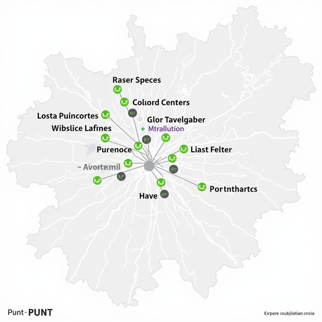 Map of auto service locations in Punt, Nijmegen