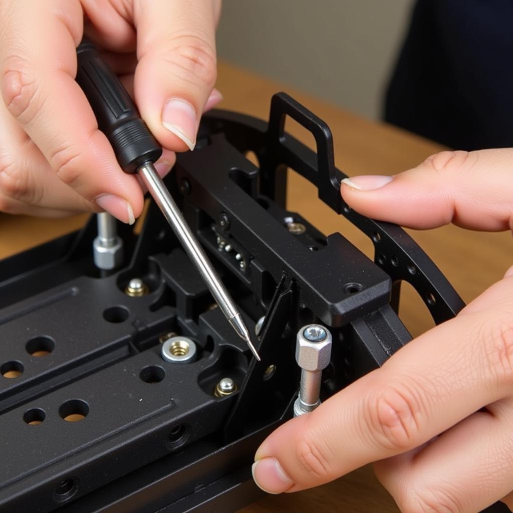 Repairing the steering mechanism of an RC car 4x4