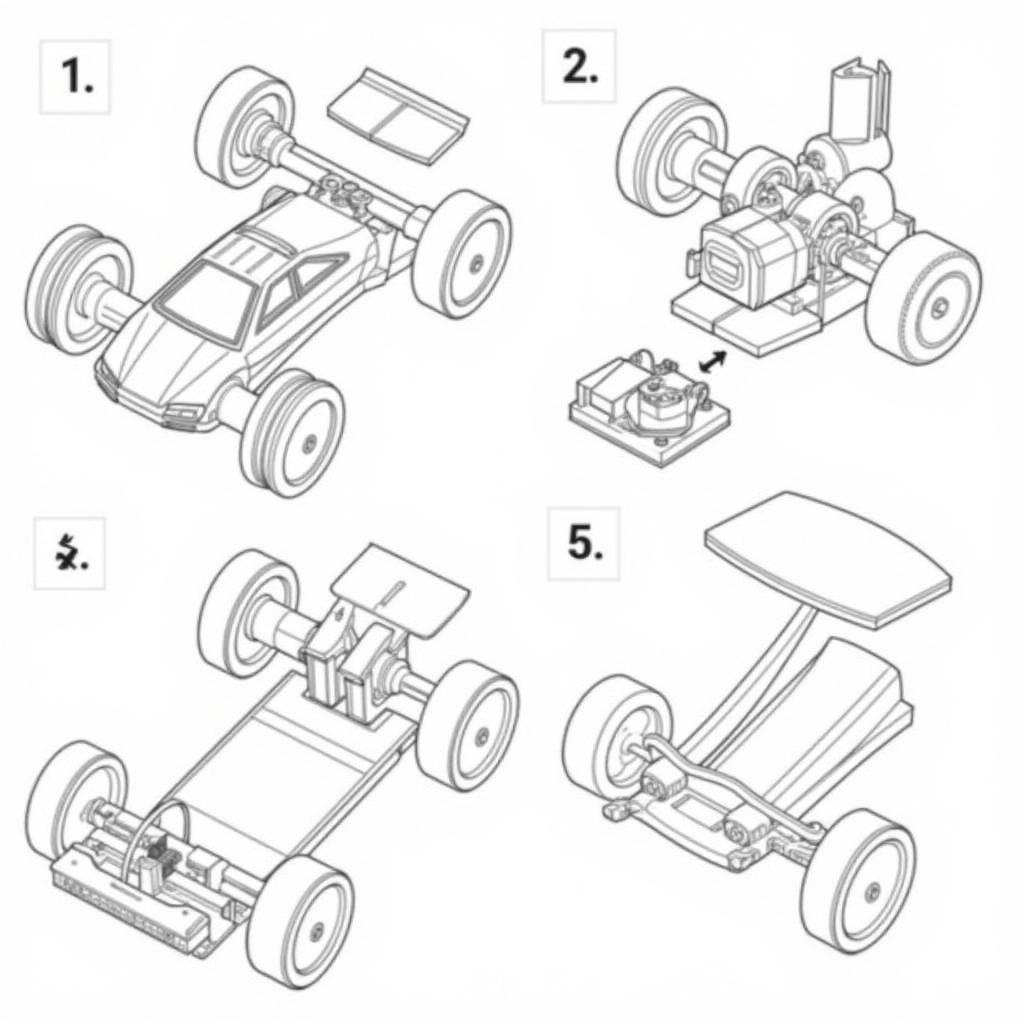 RC Car Disassembly Process