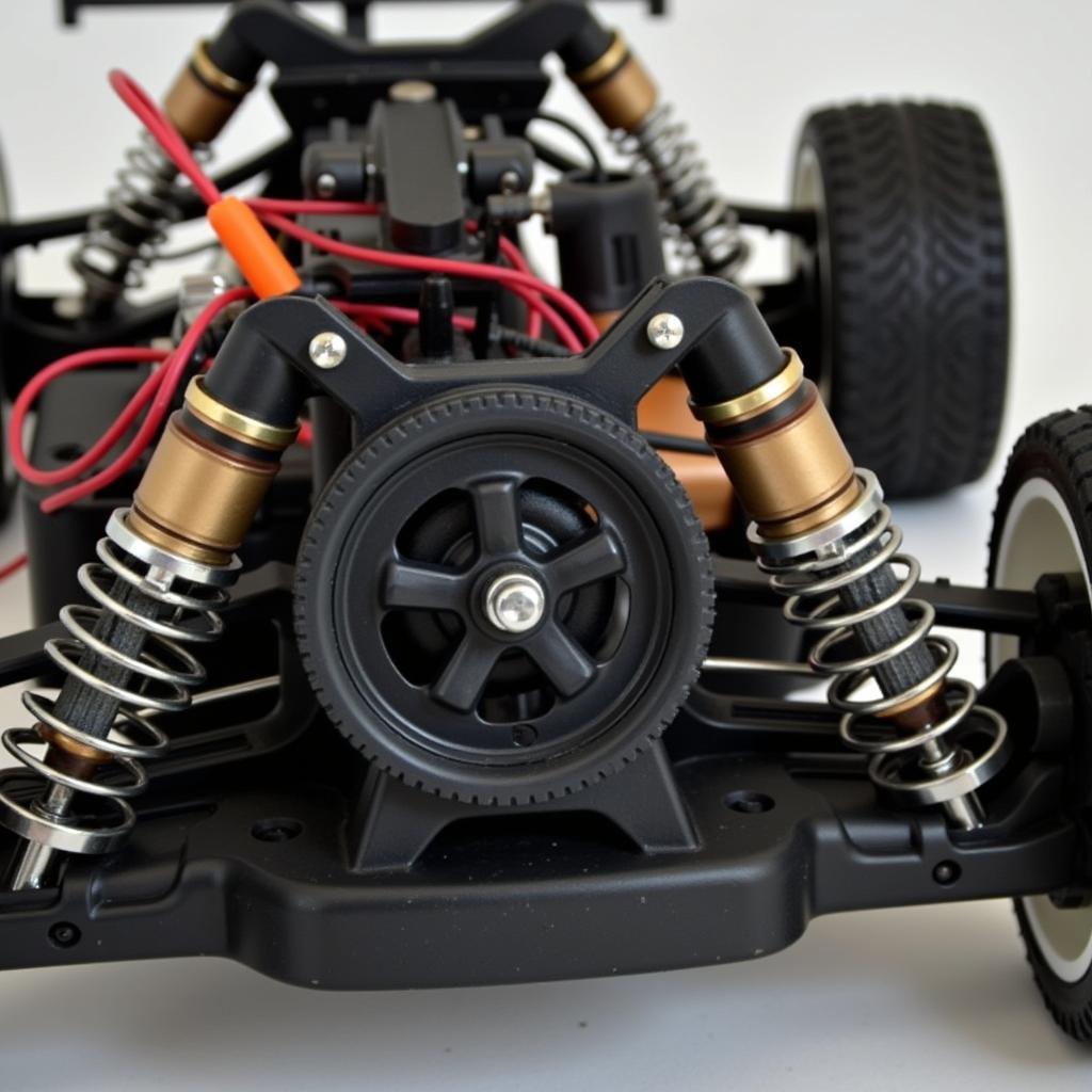 RC car motor and gears