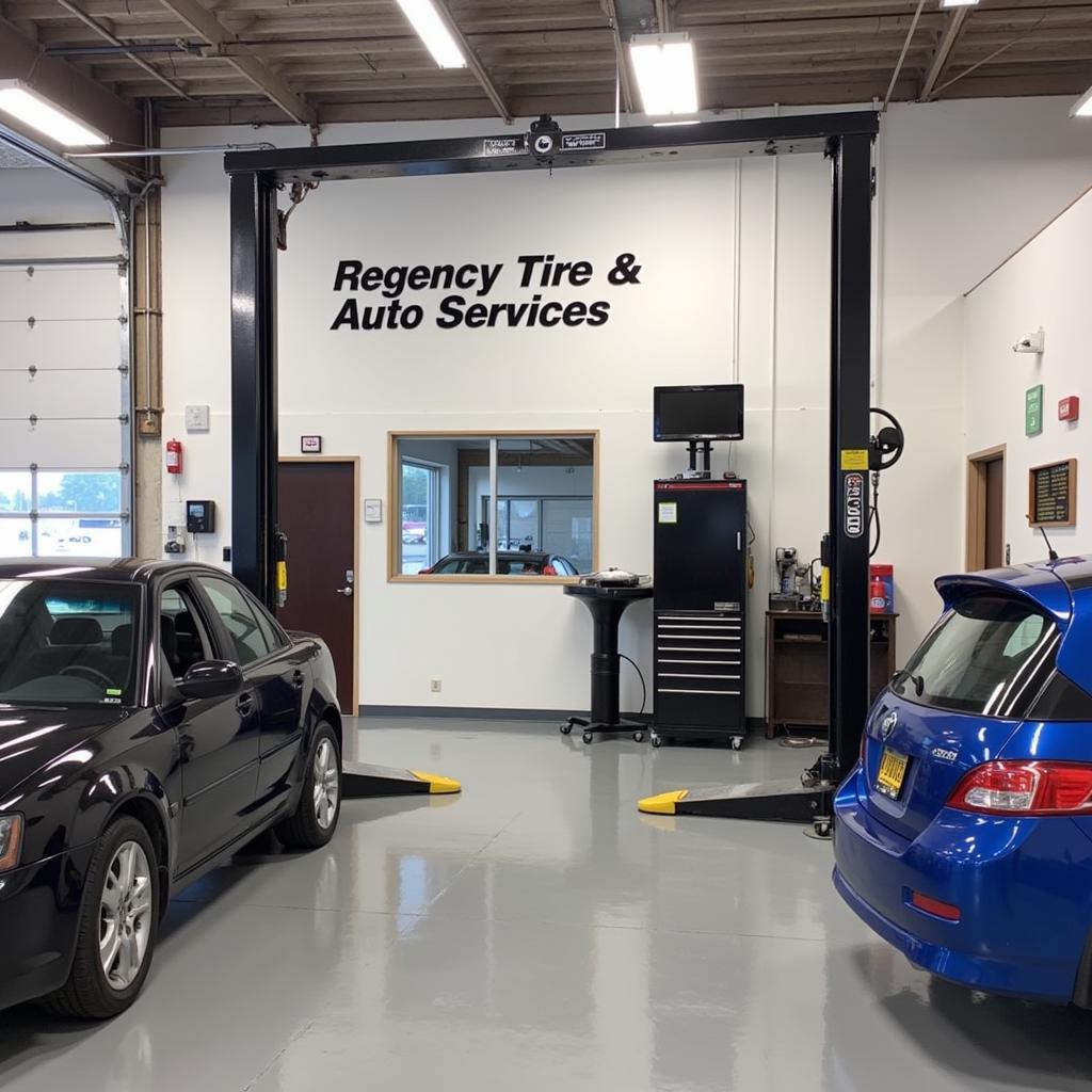 Modern Auto Service Facility