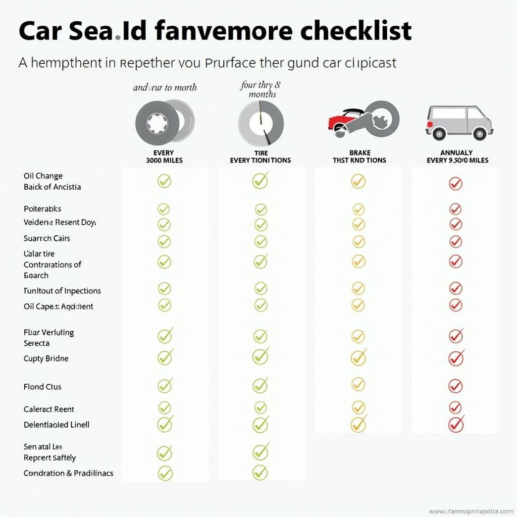 Car Maintenance Checklist