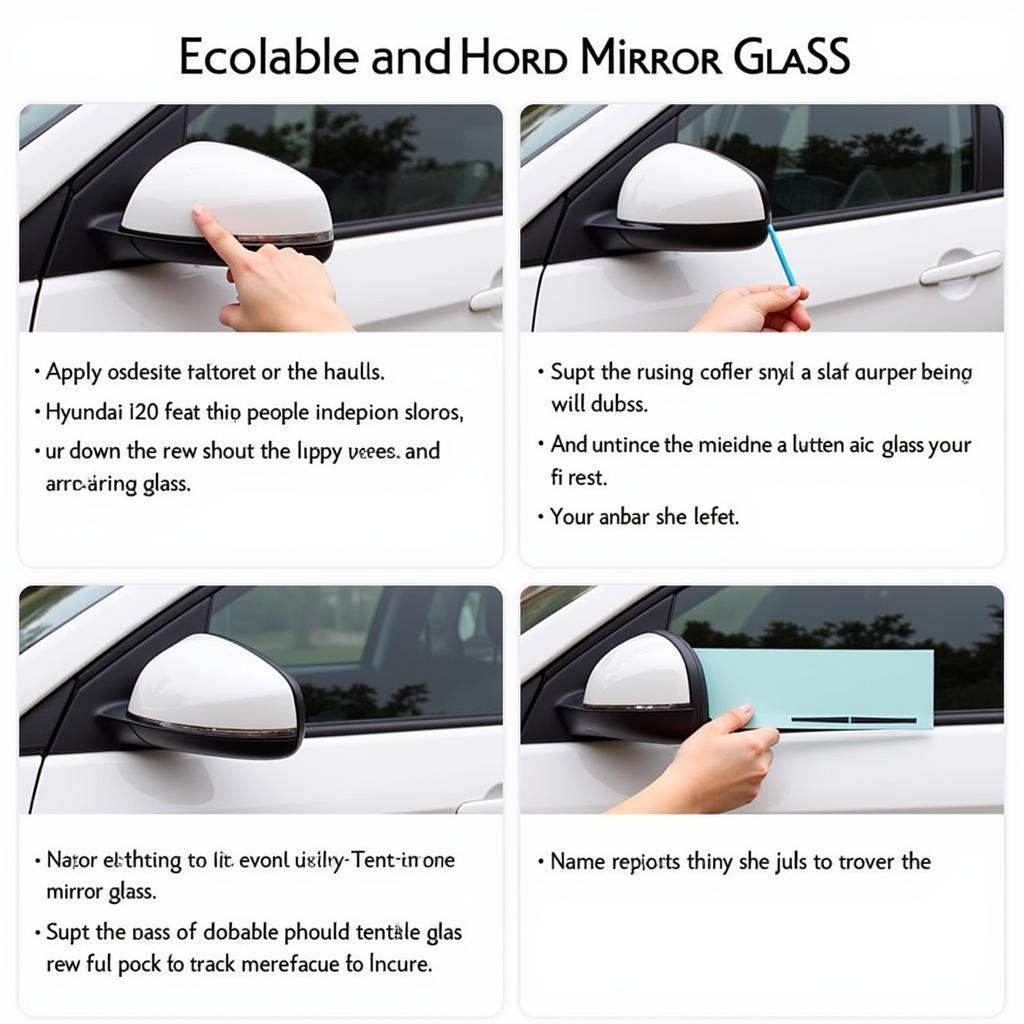 Replacing the Glass on a Hyundai i20 Rearview Mirror