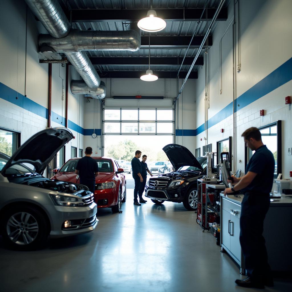 Richardson auto repair shop interior