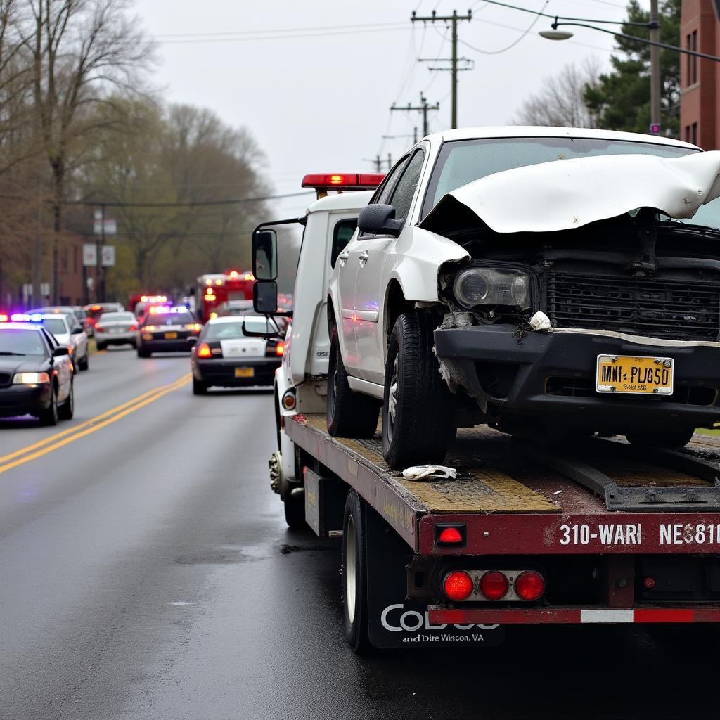 Car Accident Scene in Richmond VA