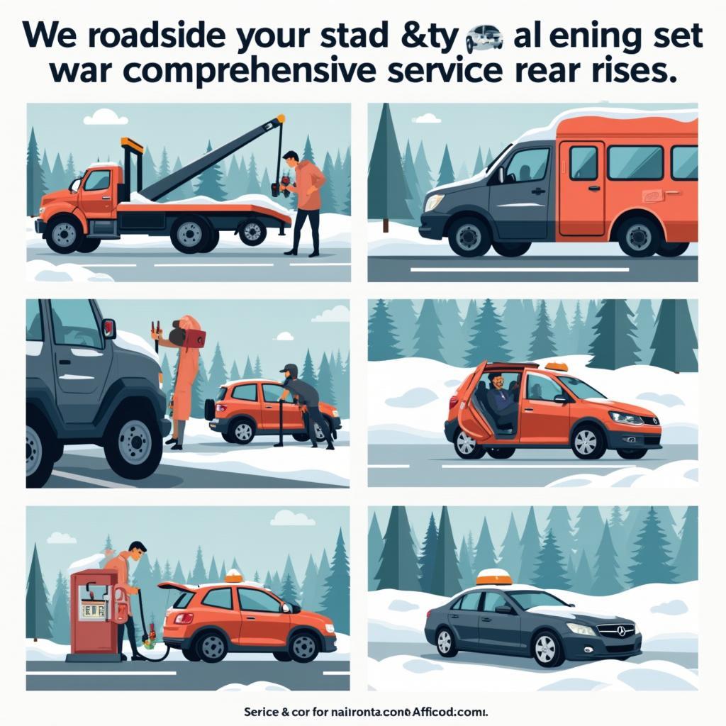 Image depicting various roadside assistance services