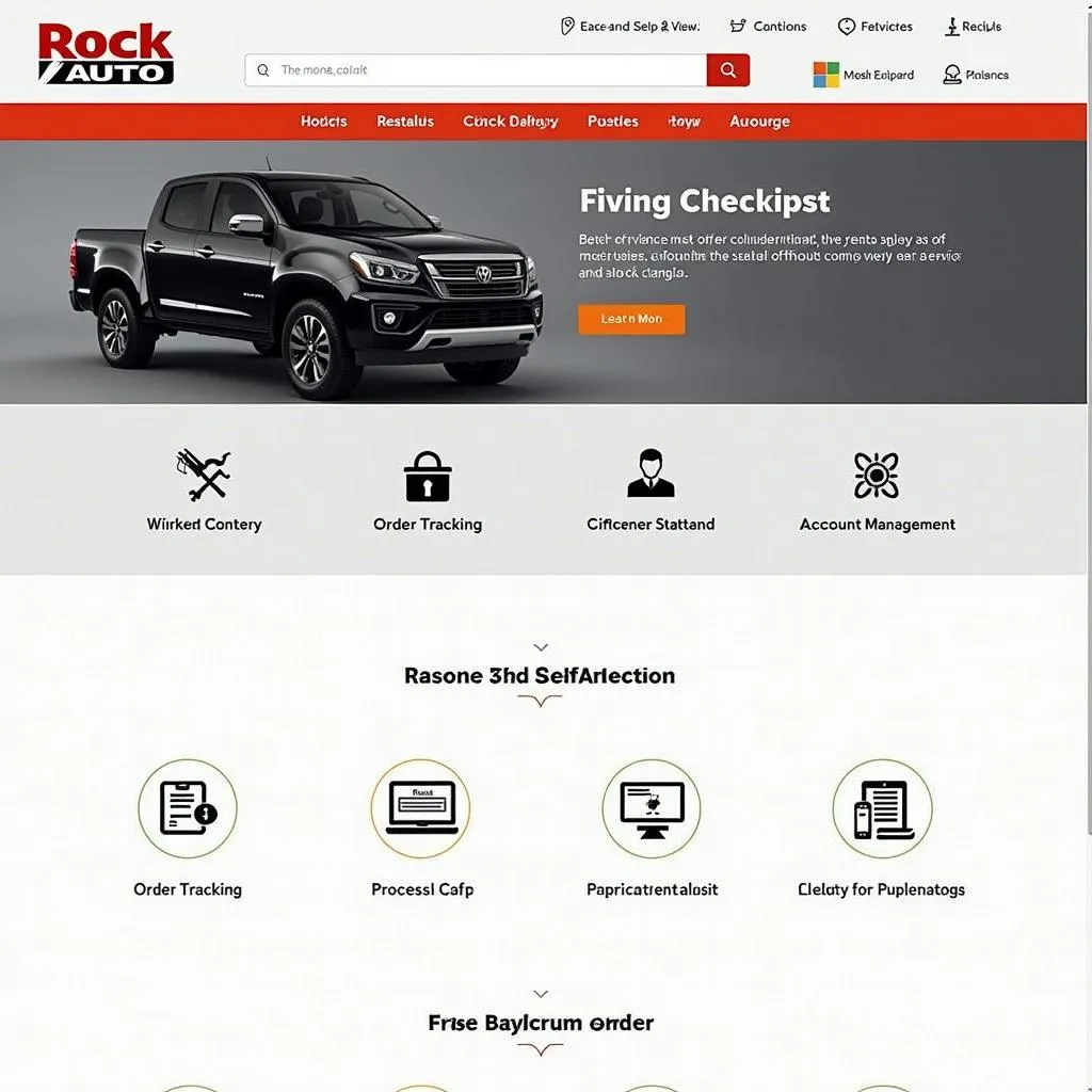 Rock Auto website screenshot